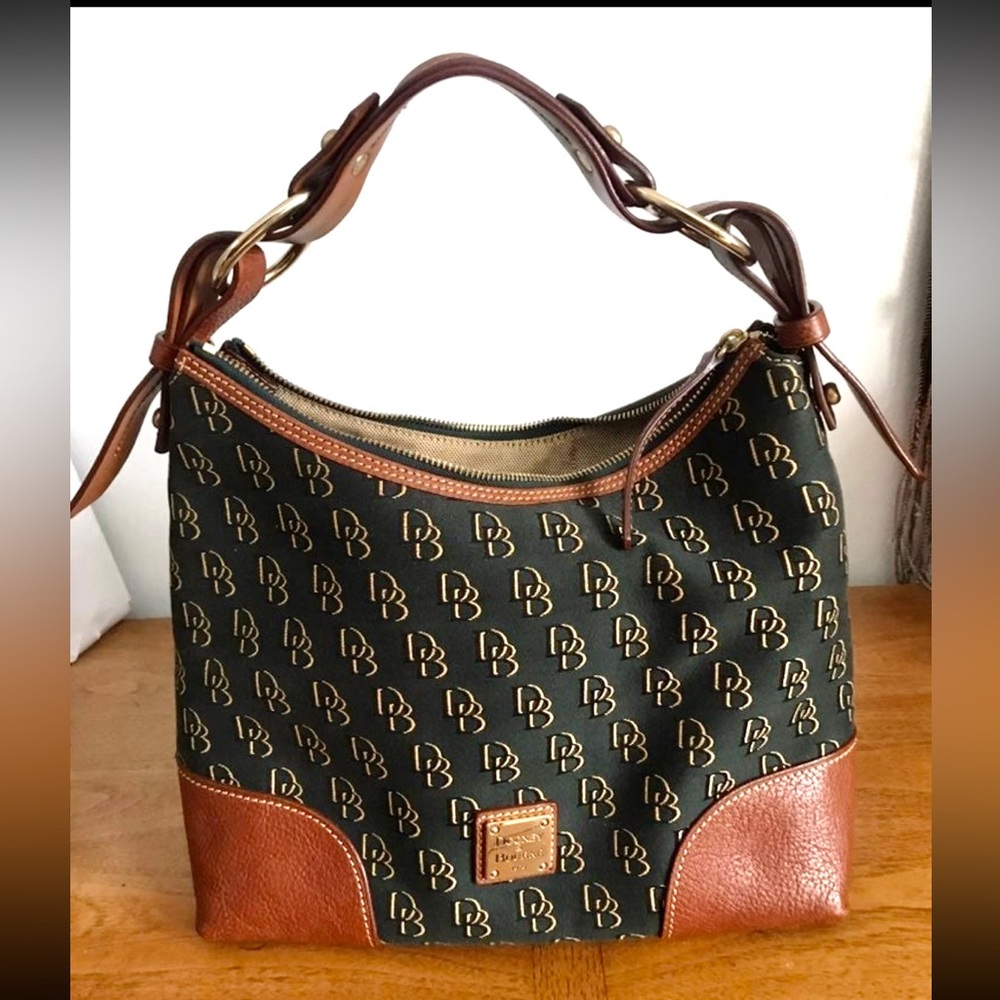 Dooney & Bourke Brown and Tan Shoulder Bag